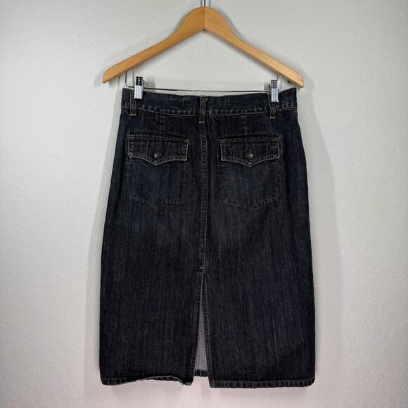 Women's‎ Gap Jeans Black Denim Blue Jean Skirt Size 6 - Picture 6 of 7
